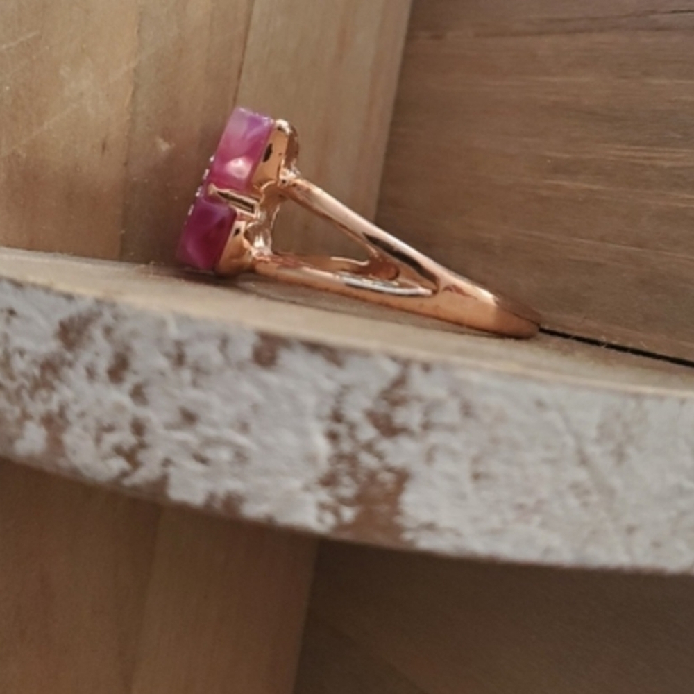 Pink Butterfly & Rhinestone Ring NWOT - Picture 9 of 14